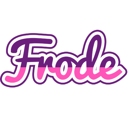 Frode cheerful logo