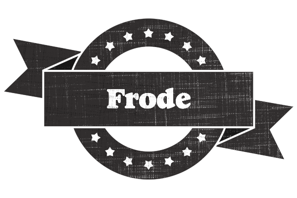 Frode grunge logo