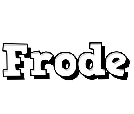 Frode snowing logo