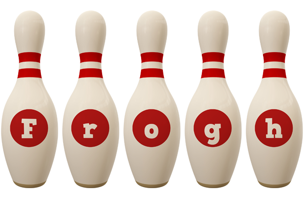 Frogh bowling-pin logo