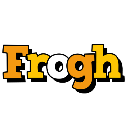 Frogh cartoon logo