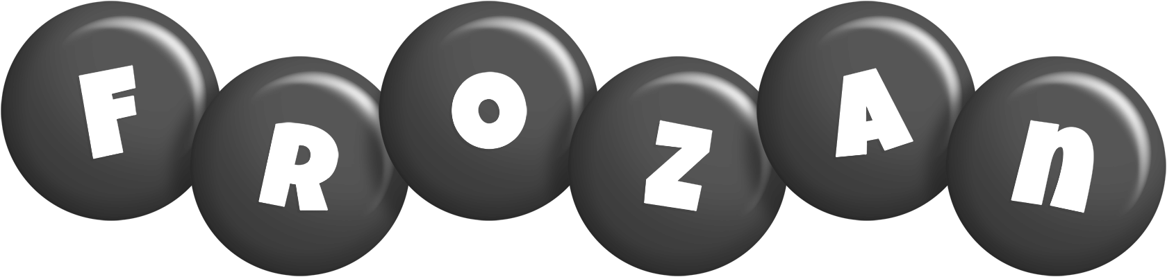 Frozan candy-black logo