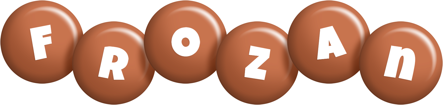 Frozan candy-brown logo