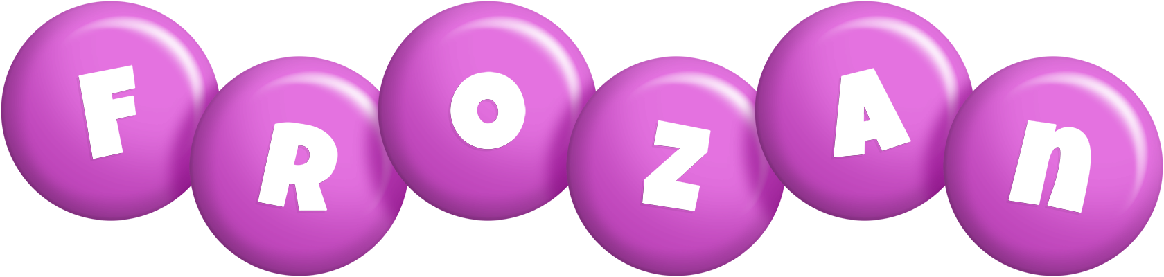Frozan candy-purple logo