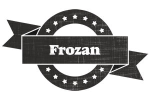 Frozan grunge logo