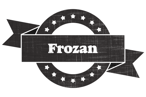 Frozan grunge logo