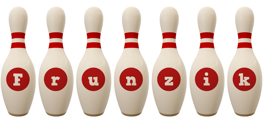 Frunzik bowling-pin logo