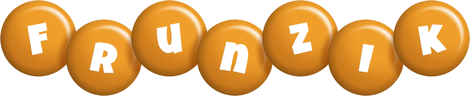 Frunzik candy-orange logo