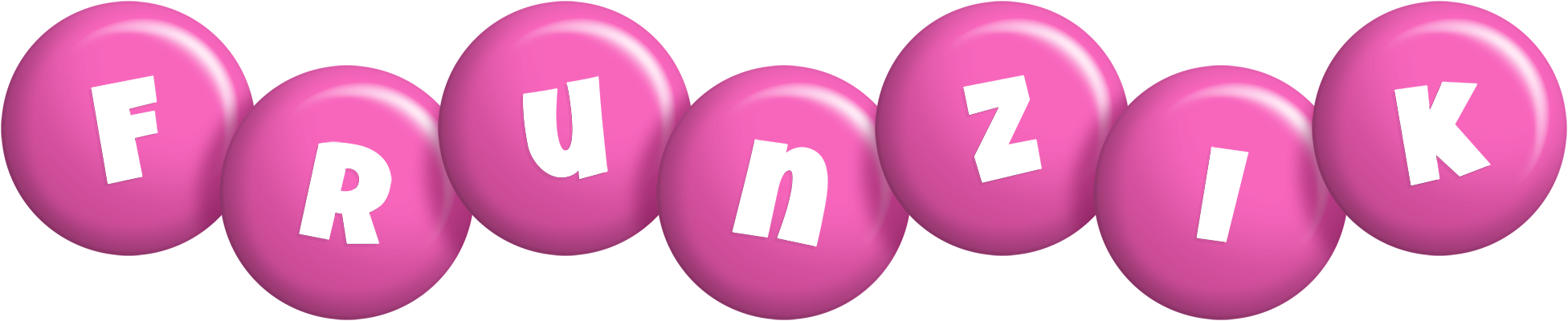 Frunzik candy-pink logo