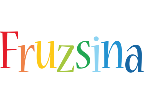 Fruzsina birthday logo
