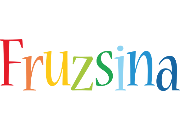 Fruzsina birthday logo
