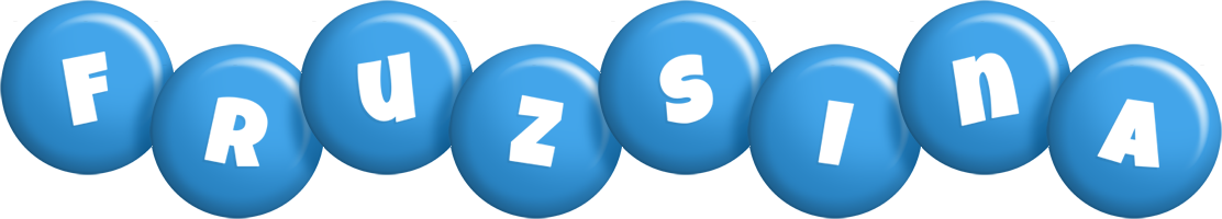 Fruzsina candy-blue logo