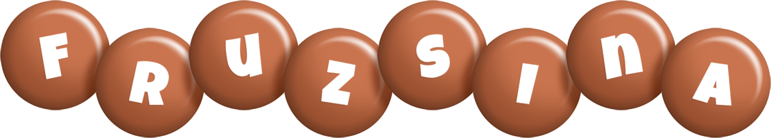 Fruzsina candy-brown logo