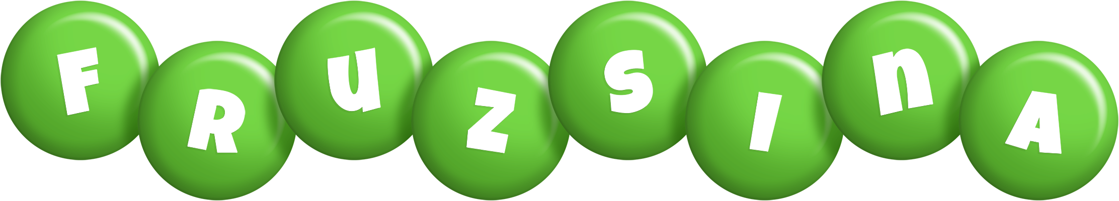 Fruzsina candy-green logo