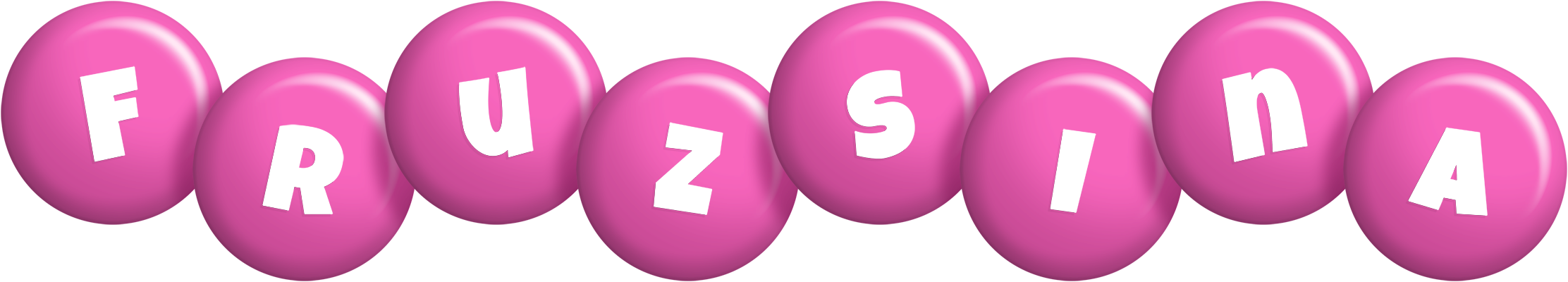 Fruzsina candy-pink logo