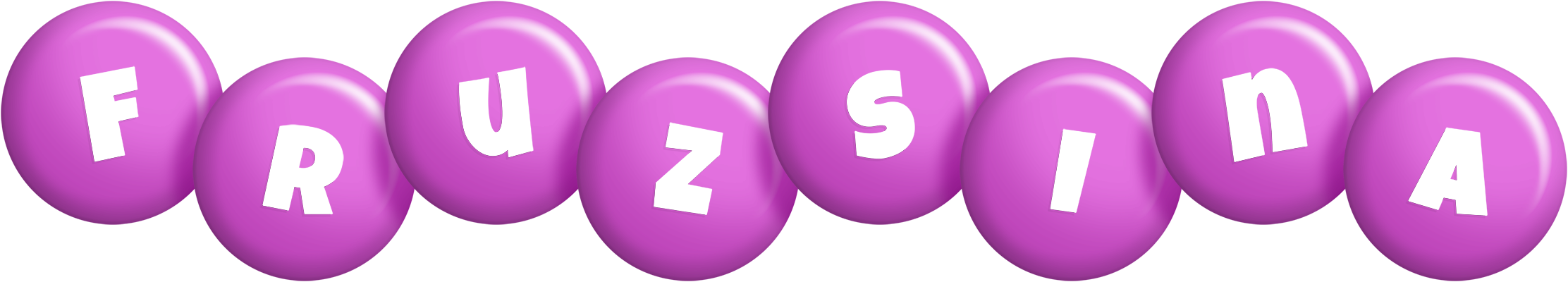 Fruzsina candy-purple logo