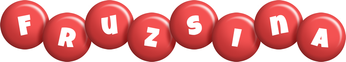 Fruzsina candy-red logo