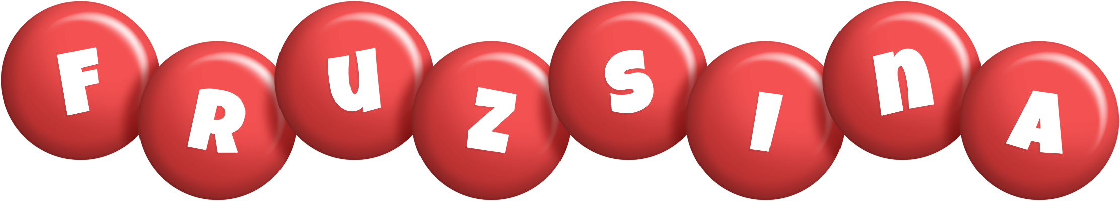 Fruzsina candy-red logo
