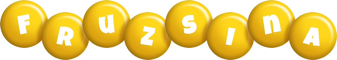 Fruzsina candy-yellow logo