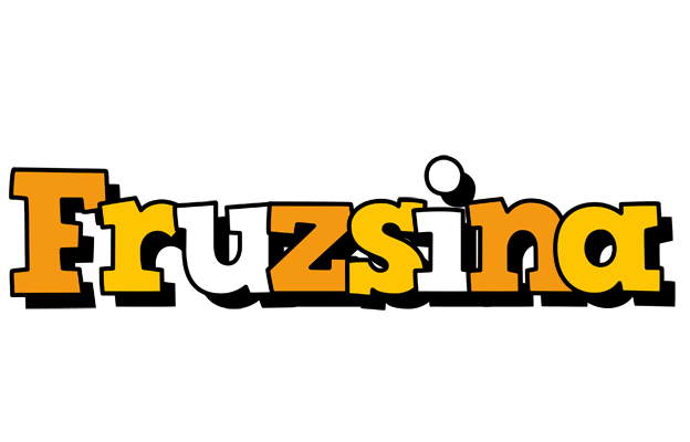 Fruzsina cartoon logo