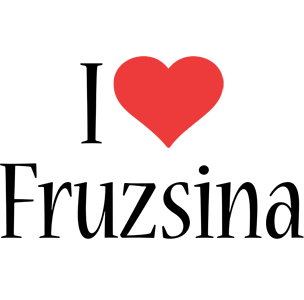 Fruzsina i-love logo