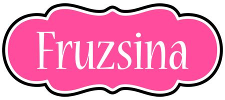 Fruzsina invitation logo