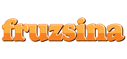 Fruzsina orange logo