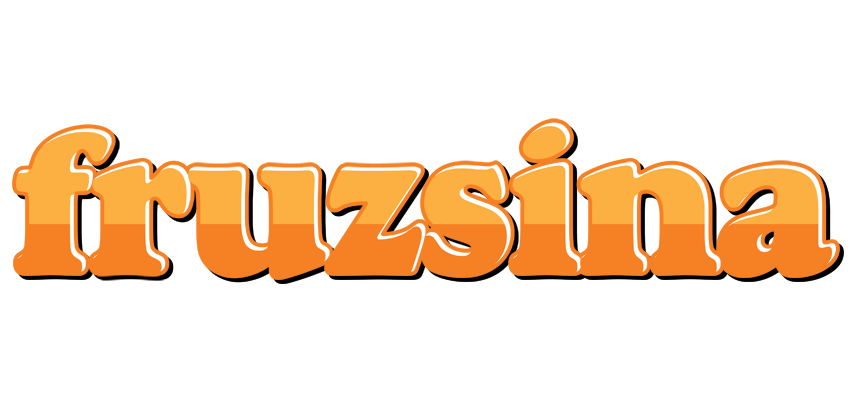 Fruzsina orange logo
