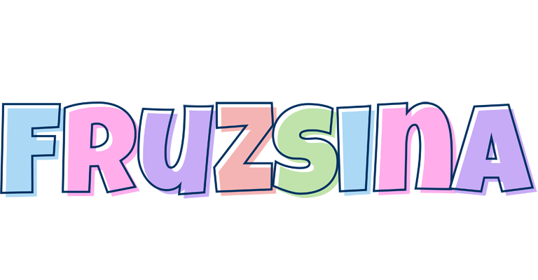 Fruzsina pastel logo