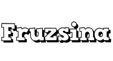 Fruzsina snowing logo