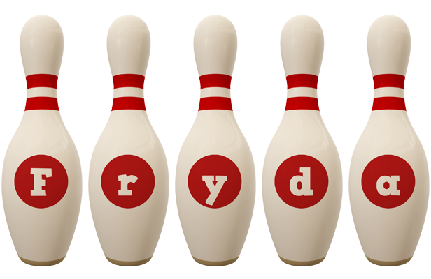Fryda bowling-pin logo