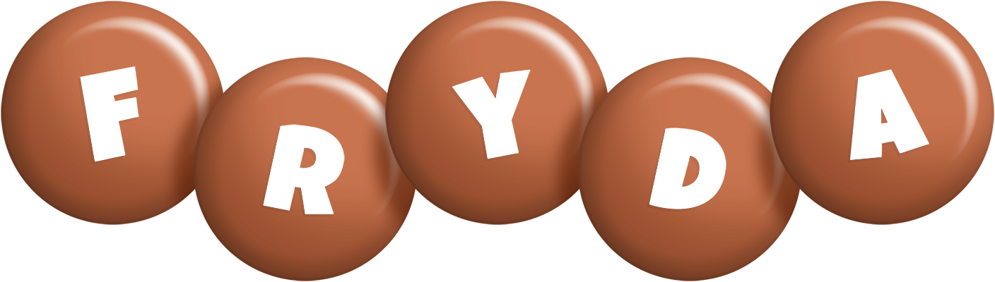 Fryda candy-brown logo