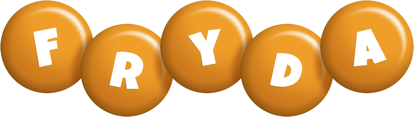 Fryda candy-orange logo