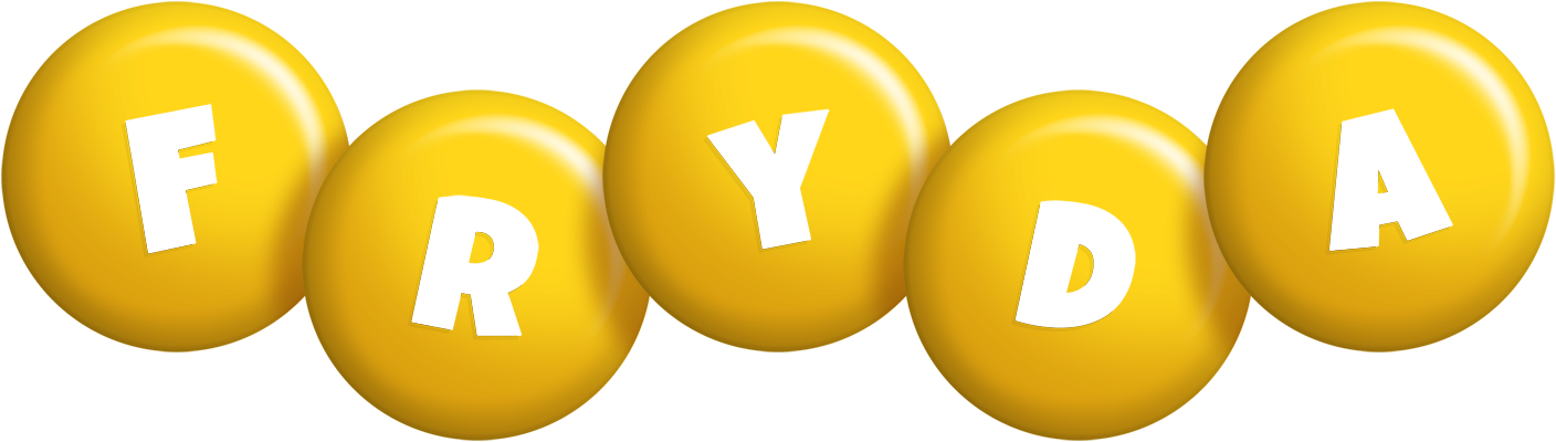 Fryda candy-yellow logo