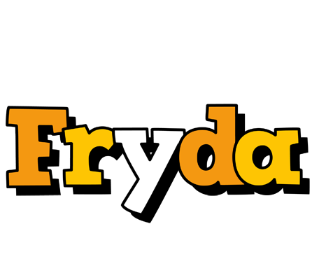 Fryda cartoon logo