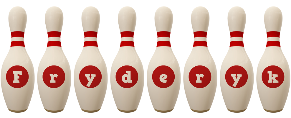 Fryderyk bowling-pin logo