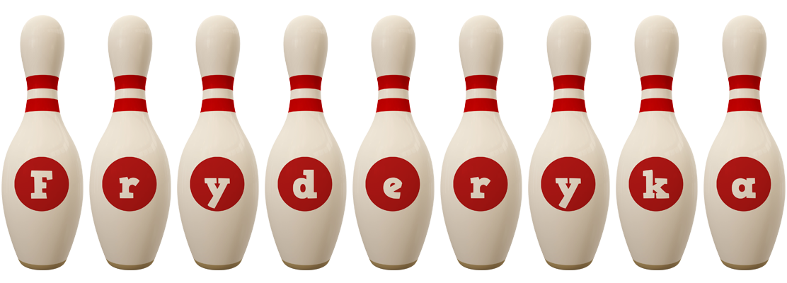 Fryderyka bowling-pin logo