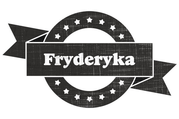 Fryderyka grunge logo