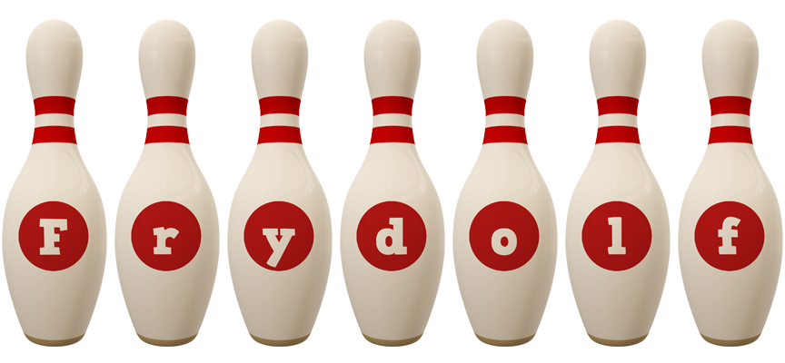 Frydolf bowling-pin logo