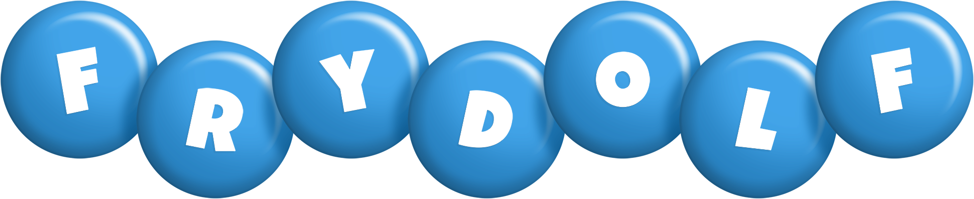 Frydolf candy-blue logo