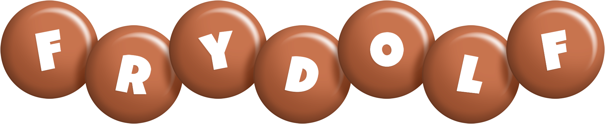 Frydolf candy-brown logo