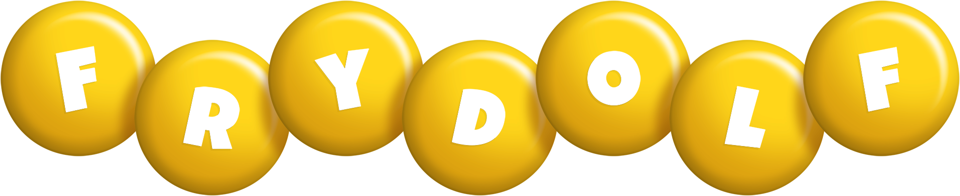 Frydolf candy-yellow logo