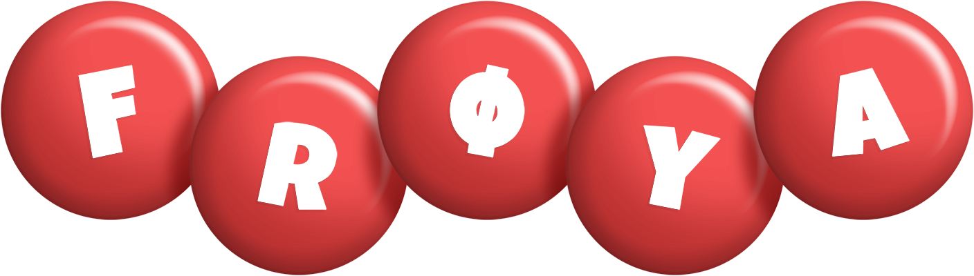 Frøya candy-red logo