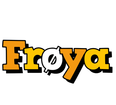 Frøya cartoon logo