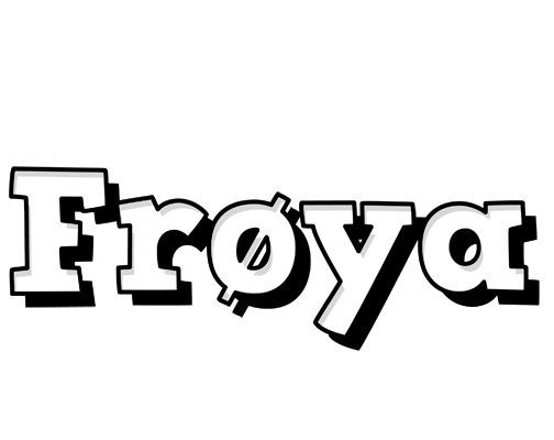 Frøya snowing logo