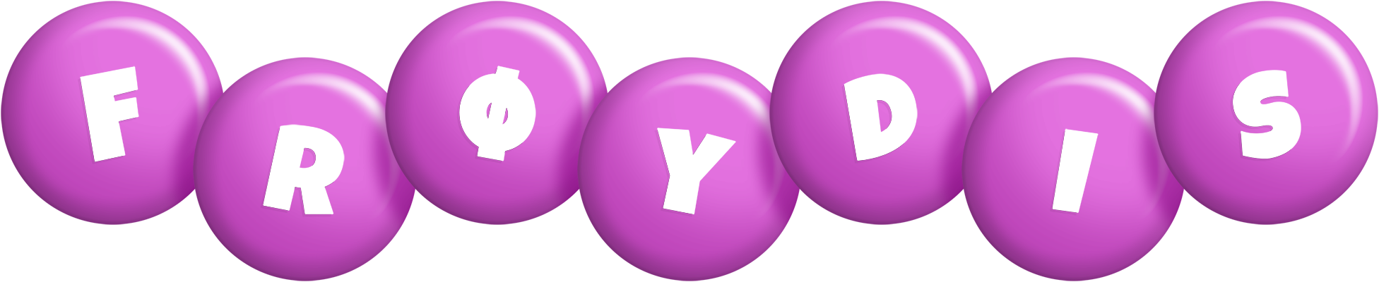 Frøydis candy-purple logo