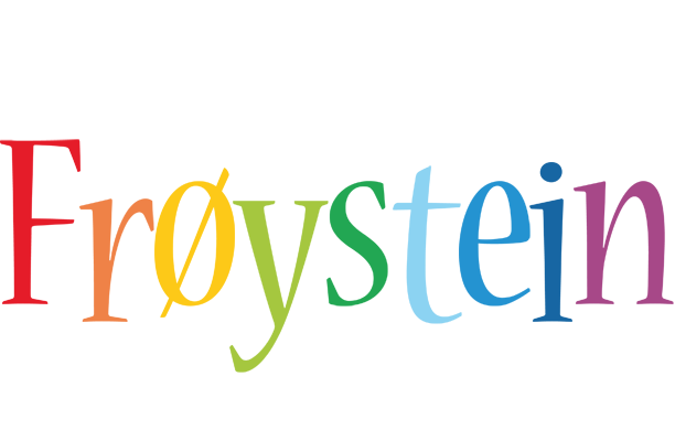 Frøystein birthday logo