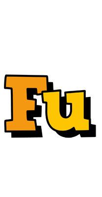 Fu cartoon logo