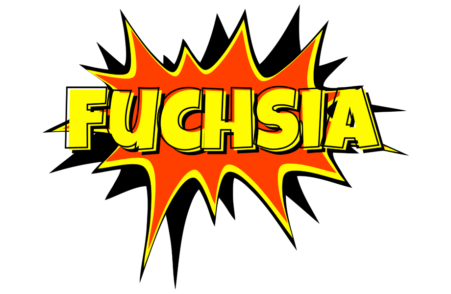 Fuchsia bazinga logo