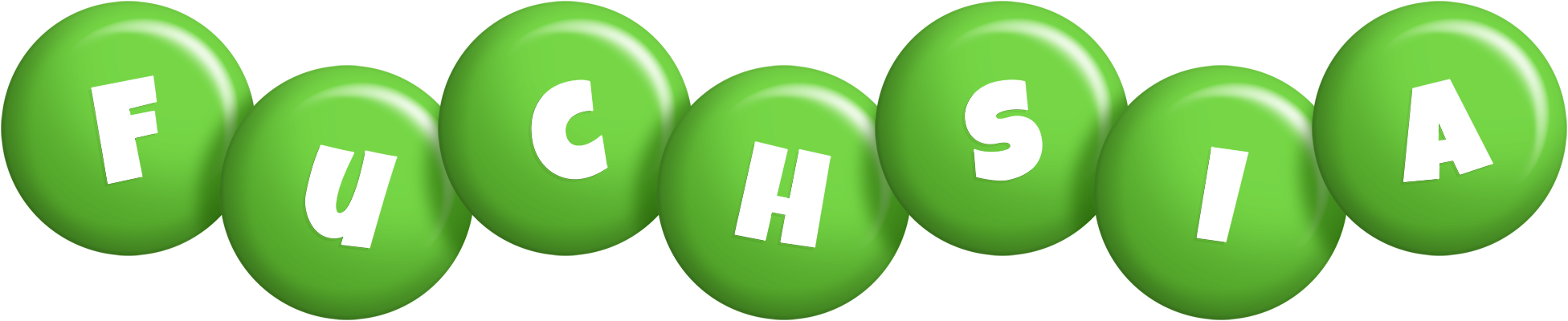 Fuchsia candy-green logo